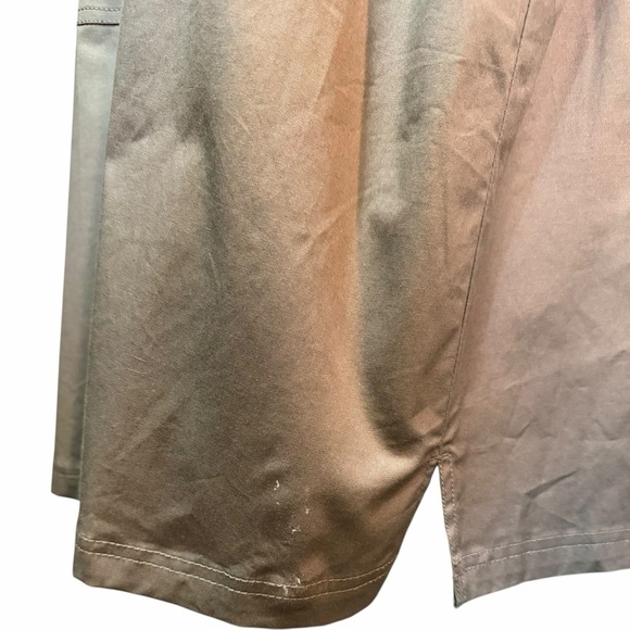 NWT Lane Bryant Olive Green Khaki Twill Belted Safari Shirt Dress Plus Size 24 - Picture 6 of 13